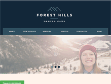 Tablet Screenshot of foresthillsdentalco.com